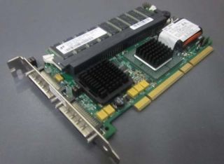 LSI Logic PCBX518 B1 2 Channel 128MB PCI SCSI RAID Card