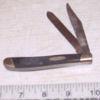 Vintage Buck Trapper No 311 Folding Pocket Knife Trapper 2 Blade Nice