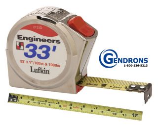 Lufkin 2133D Tape Measure Surveying Engineering Topcon Sokkia Trimble