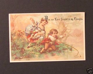 1800s Trade Card G E Marsh Chestnut St Lynn MA