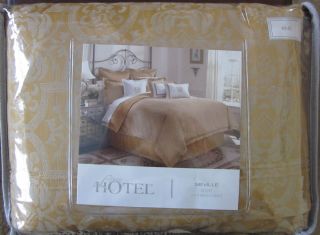 Luxury Hotel Seville Gold Medallion King Duvet Cover Bedskirt 300TC