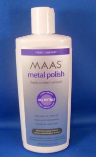 Maas 8 oz Polish Silver Copper Brass Metal Cleaner Liquid Creme
