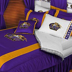 NCAA LSU Lousiana Tigers Comforter Sheets Bedding Set