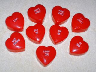 Valentines Day Plastic Heart Containers Boxes Decor