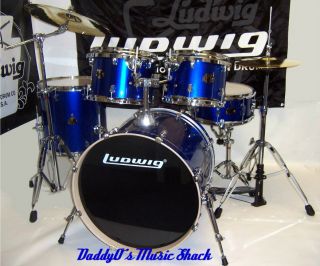 2011 Ludwig Element Drum Set Free Zildjian Cymbals 5 Colors Available