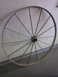 Antique Steel Farm Machinery Wheel Spokes 48 Diameter