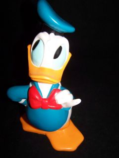 Vintage Disney Large Donald Duck Coin Bank with Stopper 11 1 2 Tall