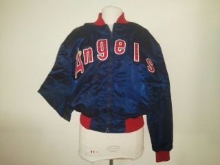 Angeles Angels Satin Baseball Jacket MacMurray of California