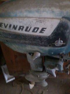 Vintage 1956 Evinrude Fastwin 15 HP Gray 15HP Outboard John Boat Motor