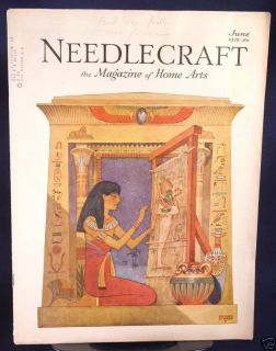 Vintage Needlecraft Magazine of Home Arts June 1929