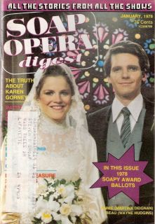 Opera Digest Jan 1978 Annie Beau Spencer Wedding Magazine Atwt