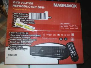 Magnavox MDV2100 DVD Player New in The Box
