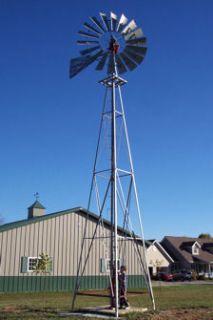 Aermotor Windmill Rebuilt 8ft A 702 with New 33ft Windmill Tower