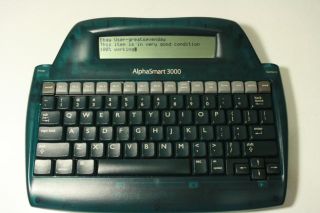 Portable Word Processor Typewriter Keyboard Perfect Cond Mac PC