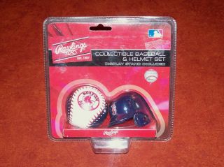 Red Sox MLB Licenced Collectible mini helmet and baseball set   Brand