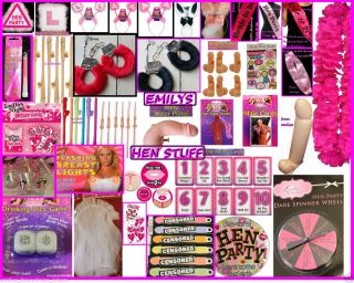 Hen Night Party Accessories Fancy Dress Games Novelties Willy Straws