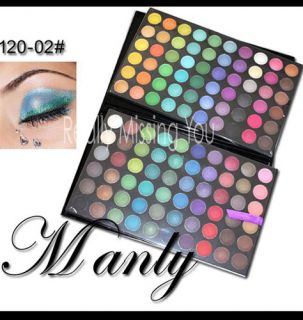 Manly 120 Color Eye Shadow Palette Eyeshadow Cometic 02