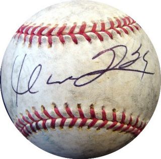 Manny Ramirez Autographed Game Used Baseball Dodgers