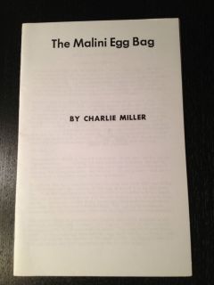 The Malini Egg Bag by Charlie Miller   Magic for Parlor, Stage, Close