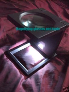 Large LED Magnifying Glass Magnifier Stand Hands Free