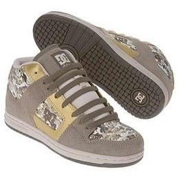 New Womens DC Manteca 2 Mid SE Skate Shoes 6 Metallic Gold Oyster