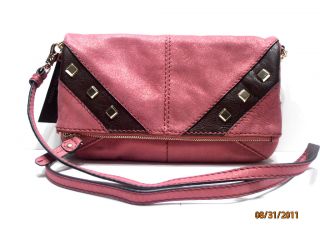 Corso Como Crossbody Clutch Pink Leather Marana $198