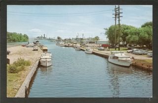 Marinette Wisconsin Wi 1962 Harbor Old Wooden Boats