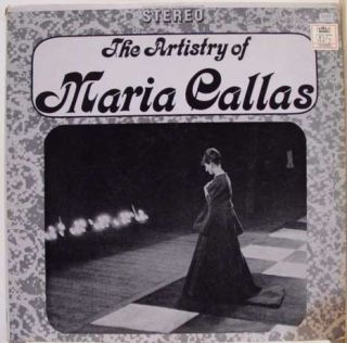 Maria Callas The Artistry of LP Mint Vinyl SDBR 3169