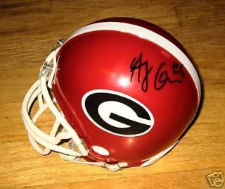 AJ Green Autographed Georgia Bulldogs Mini Helmet COA Hologram Bengals