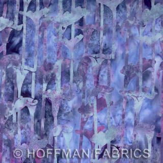 FQ McKenna Ryan Mariposa Grove Batik Hyacinth Purple Fat Quarter