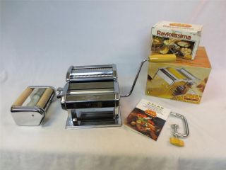 Marcato Atlas 150 Pasta Maker Machine with Ravioli Attachment