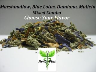 Blue Lotus Marshmallow Leaf Damiana Mullein Combo Mix 4 oz Scented