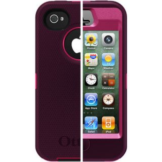 iPhone 4 4S Defender Series Plum Pink New Maroon Dark Red Pink