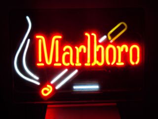 Marlboro Neon Cigarette Tobacco Advertising Window Sign