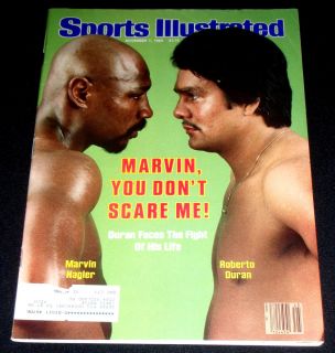 1983 Sports Illustrated Marvin Hagler Roberto Duran Cover