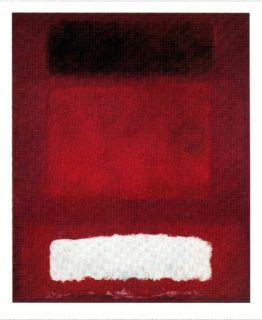 Mark Rothko Red White and Brown Poster