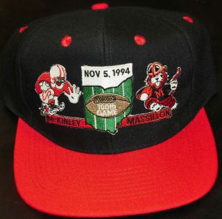 Canton McKinley Bulldogs Massillon Tigers Snapback Hat Vintage 90s