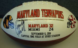 Maryland Terps Game used football vs Miami Hurricanes Underarmour