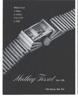 1943 Ad B Mathey Tissot Watch
