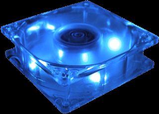 Masscool Bld 08025S1M 80mm Blue LED Case Fan Sleeve Bearing 3 4 Pin