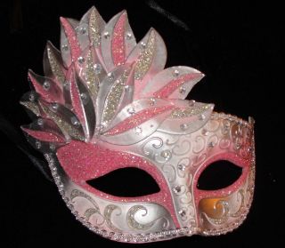 Cotton Candy Girl Cascade Masquerade Ball Party Mask