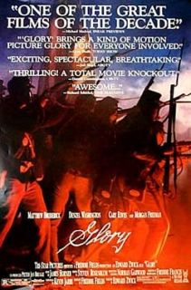 Glory Original 1989 Movie Poster Matthew Broderick