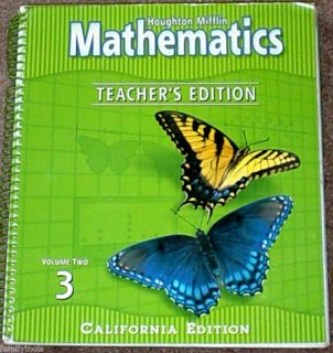 Harcourt Math 3rd Grade 3 Math Teachers Edition Vol 2
