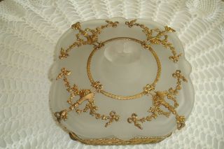 Antique Vintage Huge French Art Nouveau Jewelry Casket Box Flawless