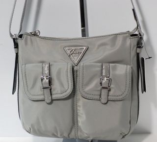 New Guess Mavis Crossbody Handbag Grey NE345314 NWT