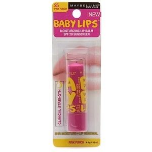 New Maybelline Baby Lips Moisturizing Lip Balm 25 Pink Punch SPF 20