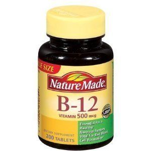 Nature Made Vitamin B12 500 mcg 200 Tablets B 12