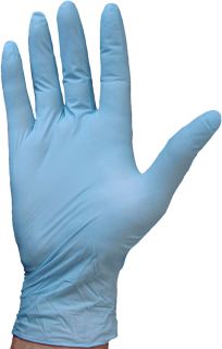 Blue Nitrile Powder Free Medical Food Grade Gloves Box of 100