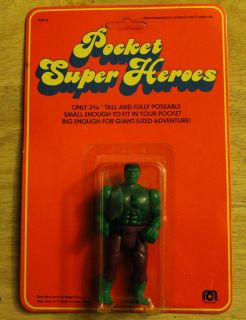 Vintage Mego Pocket Super Heroes Hulk Action Figure MOC