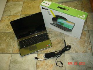 Dell Inspiron M5010 15 Green Laptop for Parts or Repair w Box Power